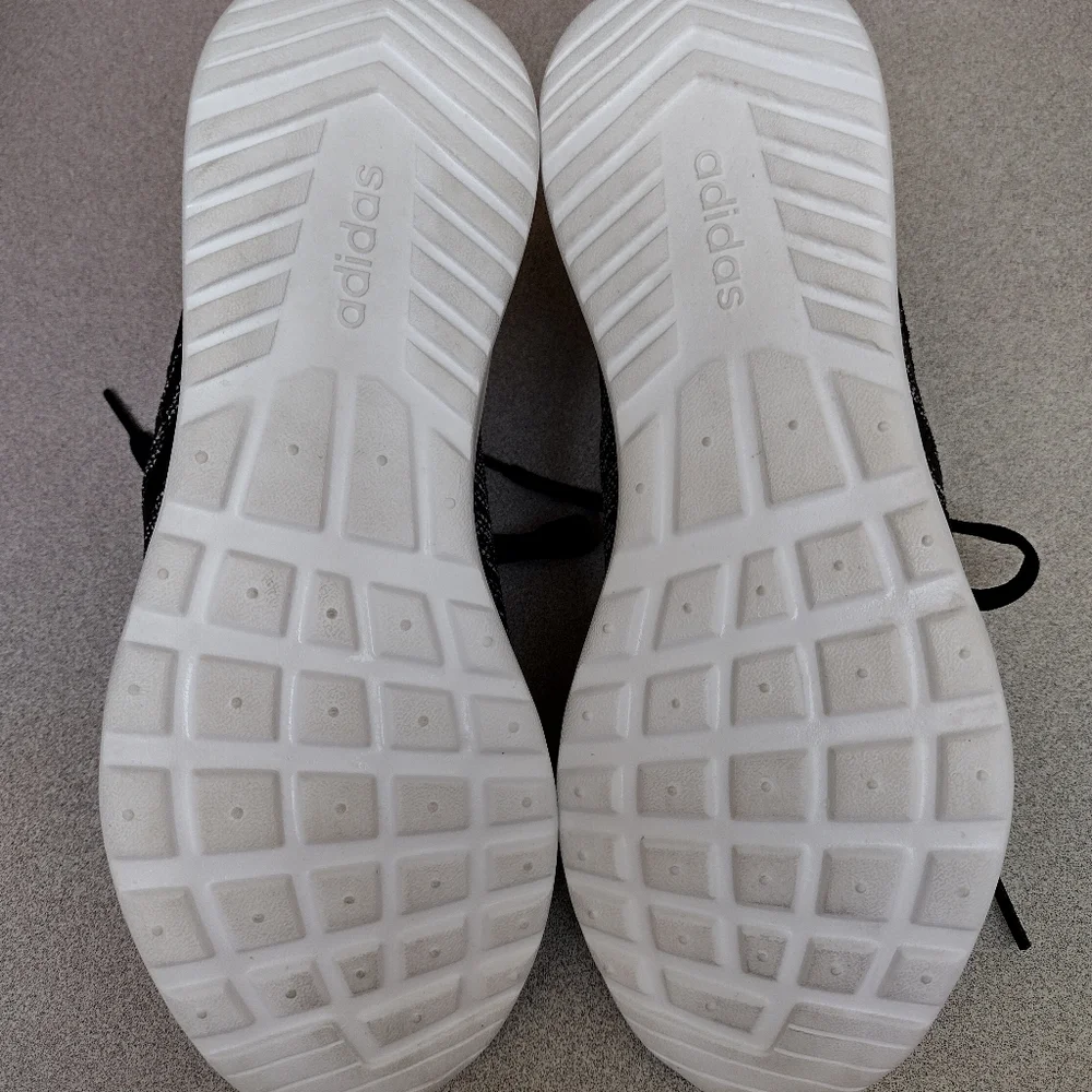 SOLD🌹adidas CLOUDFOAM PURE SHOES Sz 7 Med Blk/Blk/White Pull-on NEVER WORN - Picture 5 of 8